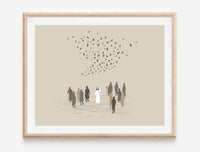 Thumbnail for Look at the Birds of the air Digital download printable art