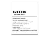 Thumbnail for Bible Dictionary - Meaning of Success Poster Print