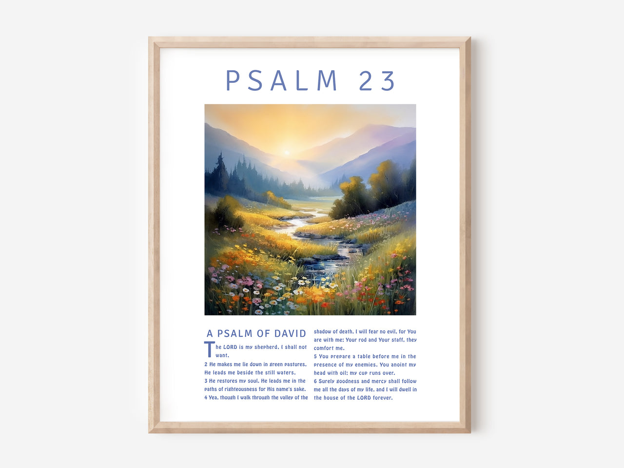 Psalm 23 Poster Print