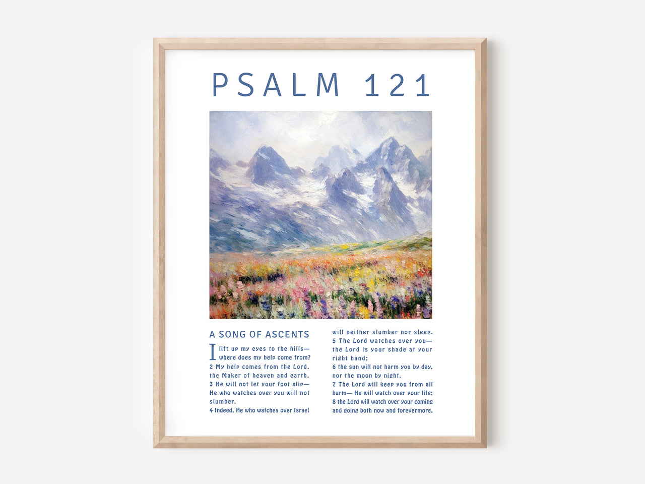 Psalm 121 Digital download printable art