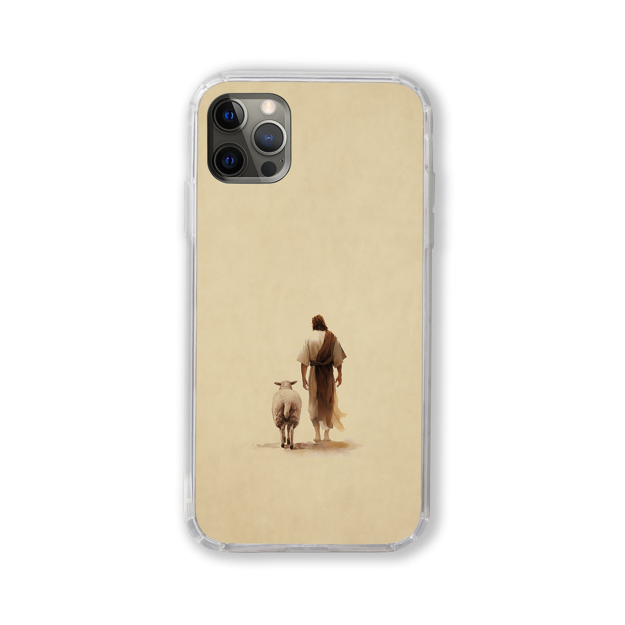 Jesus returns with the lost sheep Phone Case