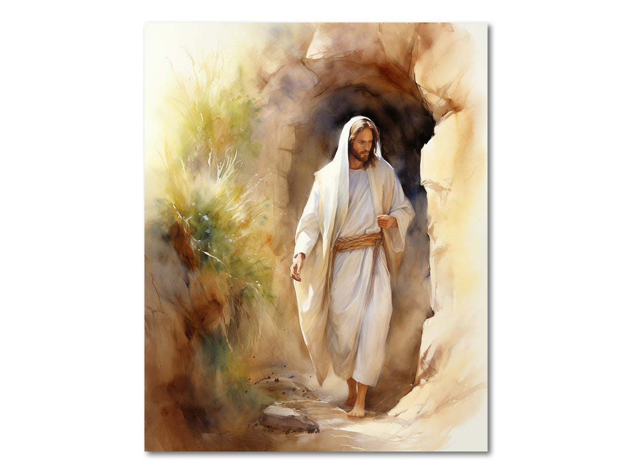 Resurrection of Jesus Christ (Jesus leaving the empty tomb) Digital download printable art #3