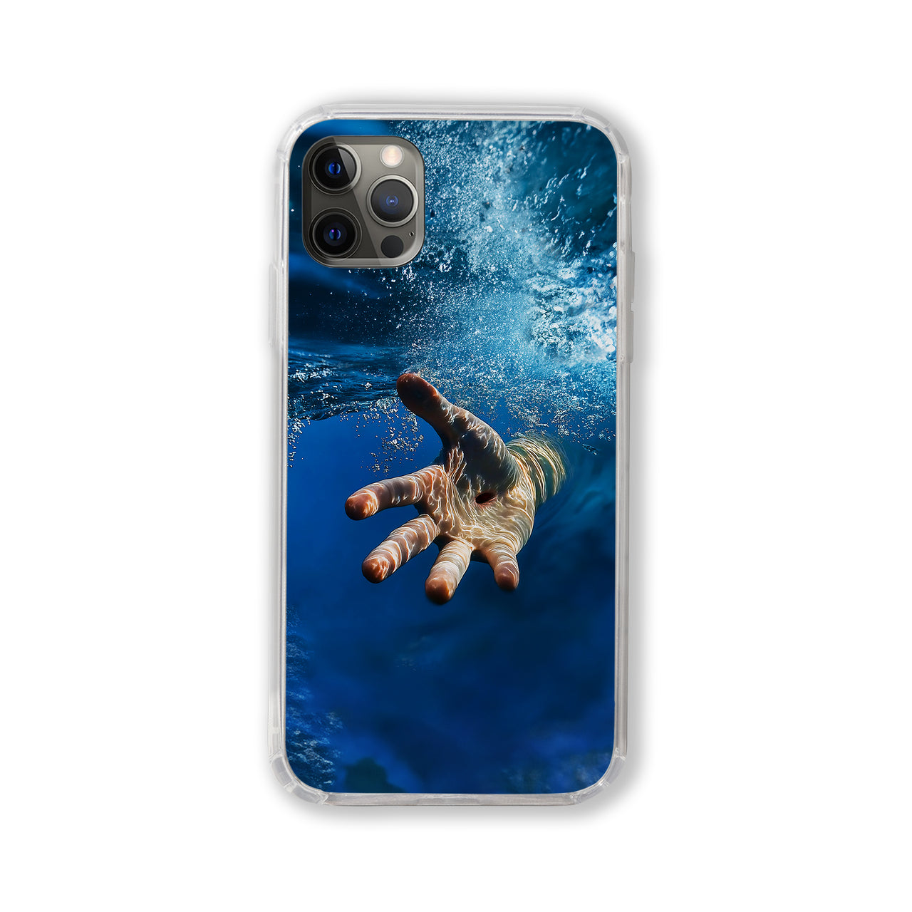 The Hand of Jesus reaching into water to save me Phone Case