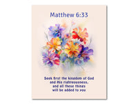 Thumbnail for Matthew 6:33 Digital download printable art