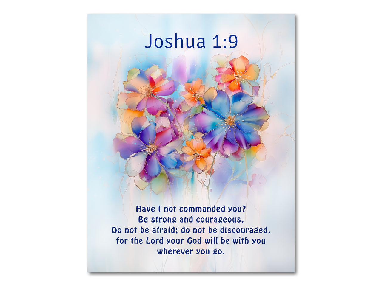 Joshua 1:9 Digital download printable art