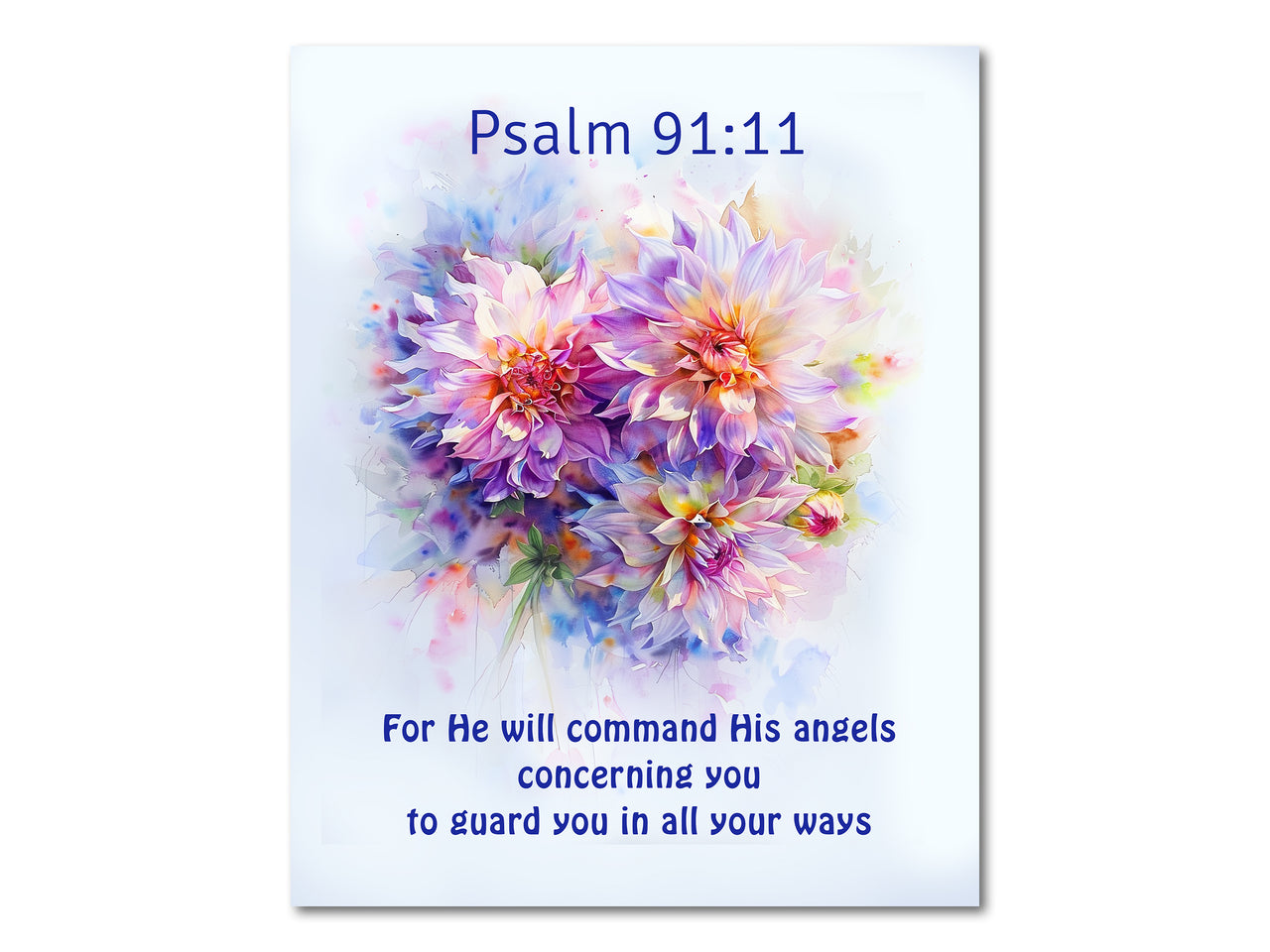 Psalms 91:11 Digital download printable art