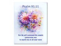 Thumbnail for Psalms 91:11 Digital download printable art