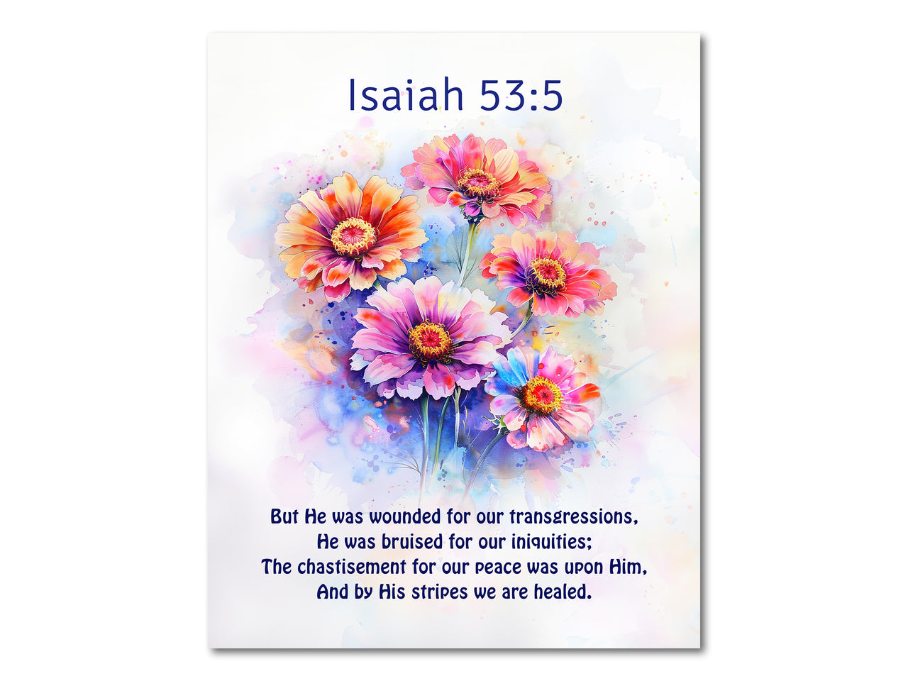 Isaiah 53:5 Digital download printable art