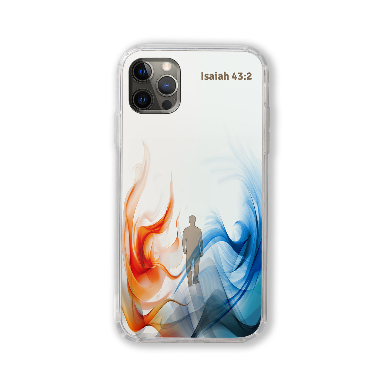 God is with us through the waters and the fire (Isaiah 43:2) Phone Case