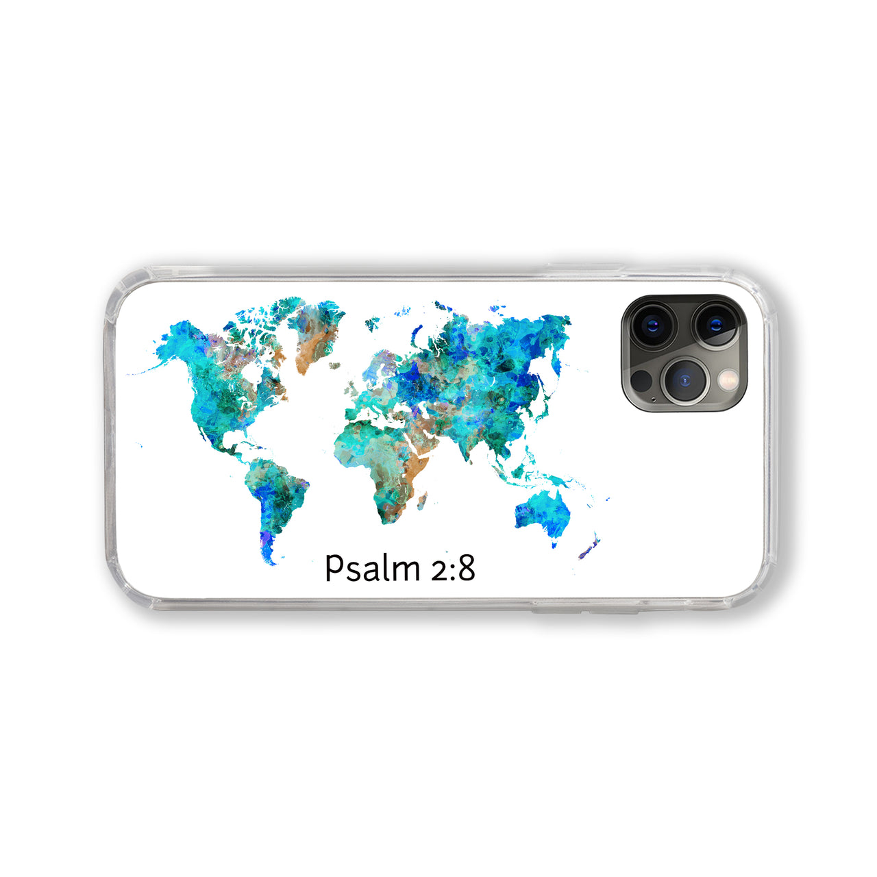 Psalm 2:8 World Map Phone Case #1