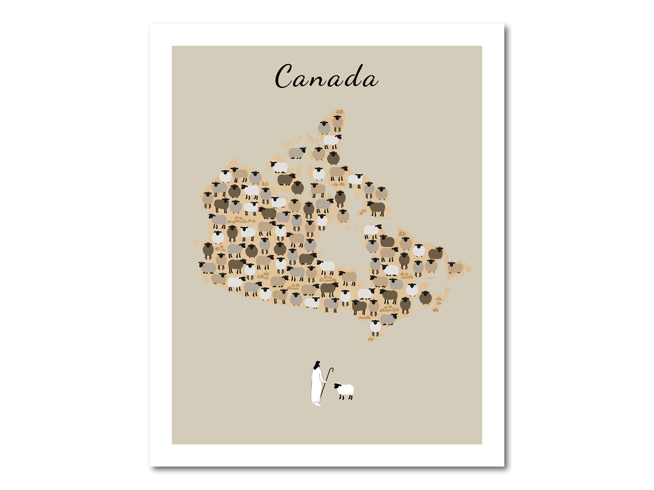 Lost Sheep from Canada Digital download printable art