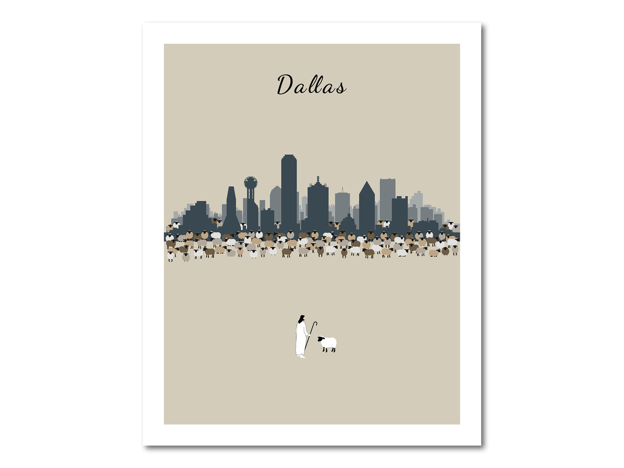 Lost Sheep from Dallas Digital download printable art