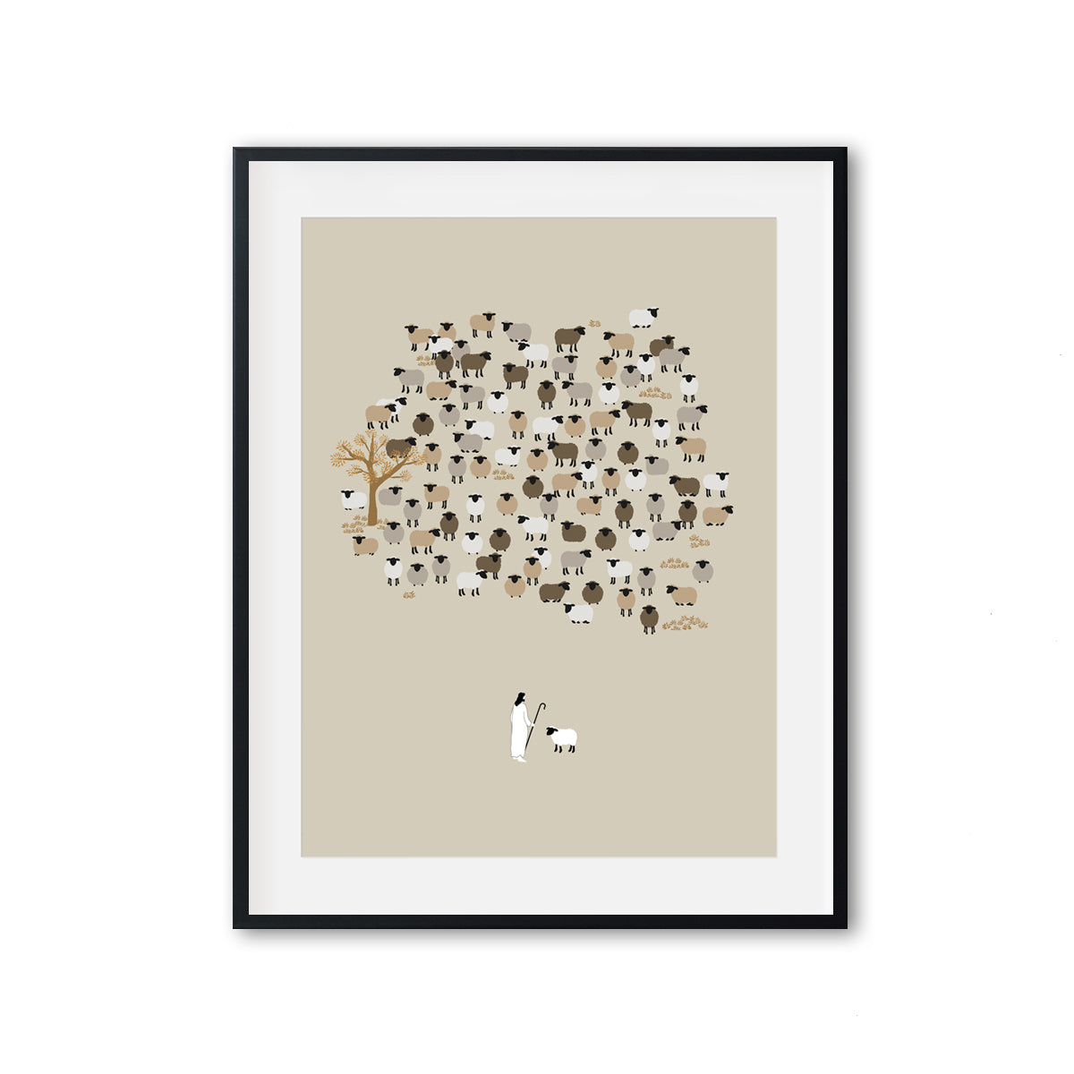 Parable of the Lost Sheep Poster Print