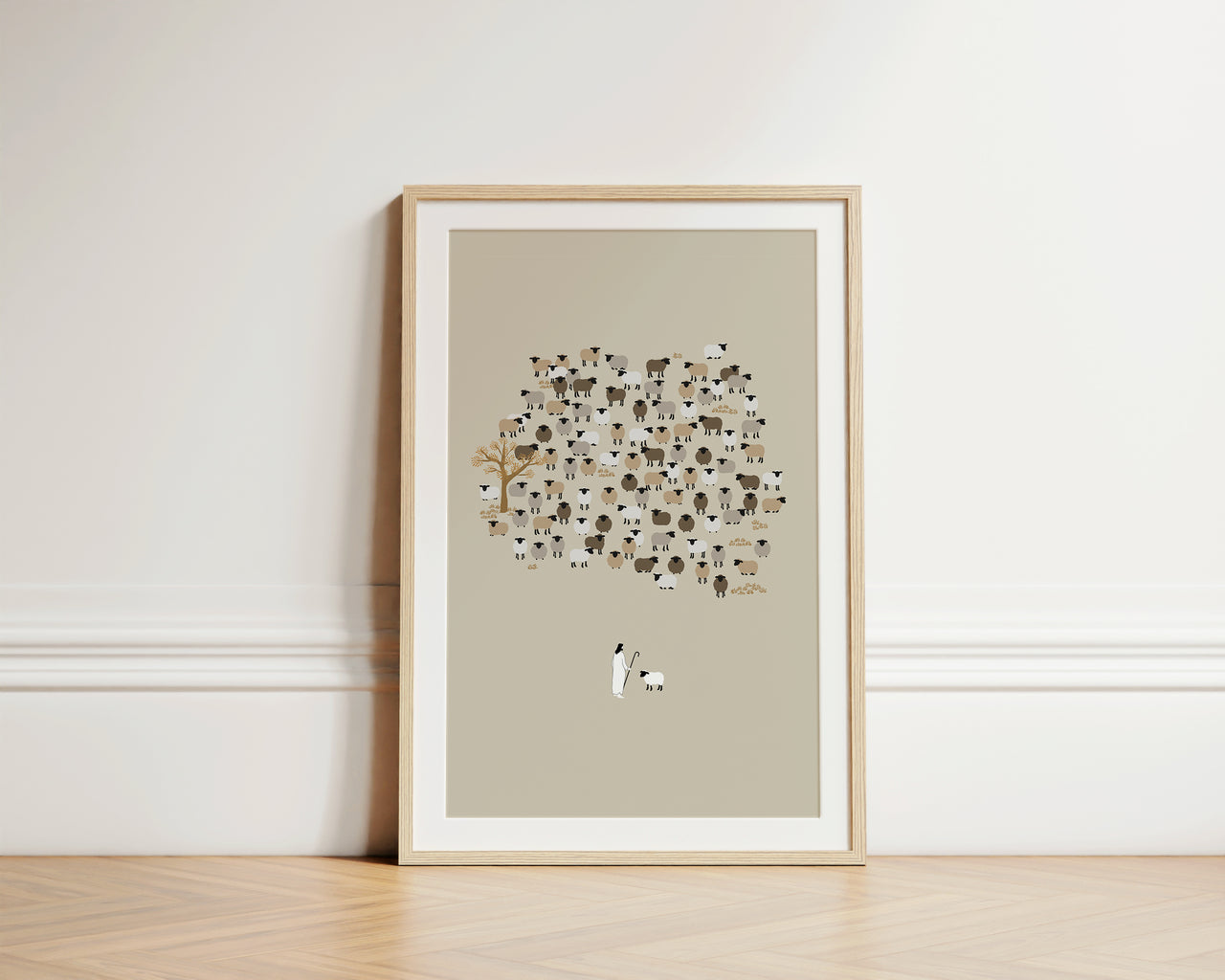 Parable of the Lost Sheep Poster Print