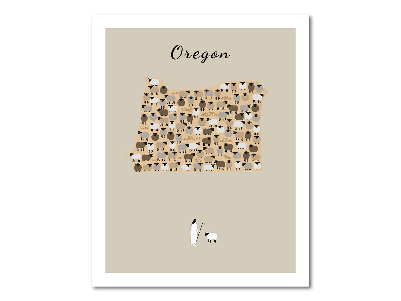 Oregon state Parable of the Lost Sheep Digital download printable art