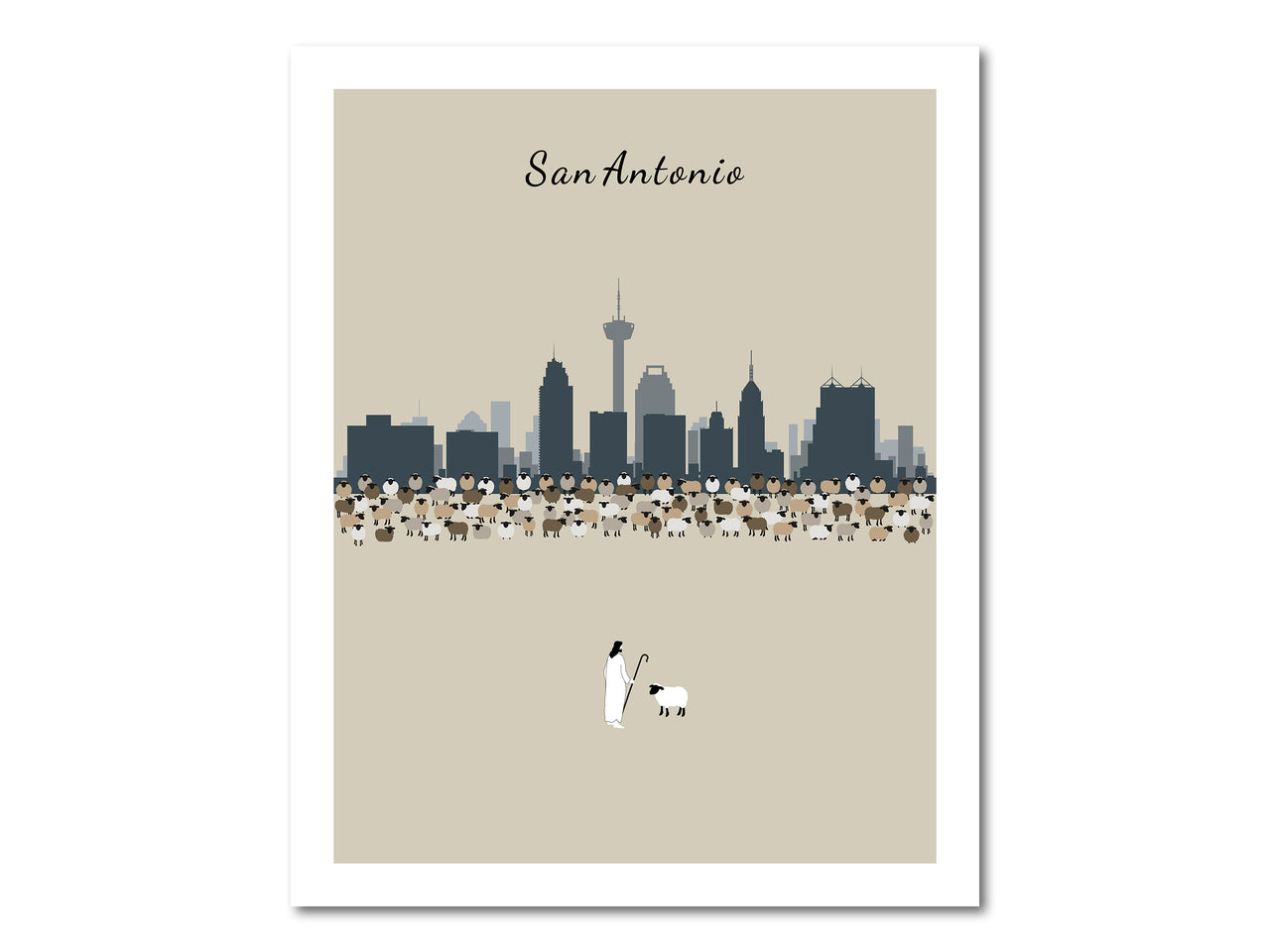 Lost Sheep from San Antonio Digital download printable art