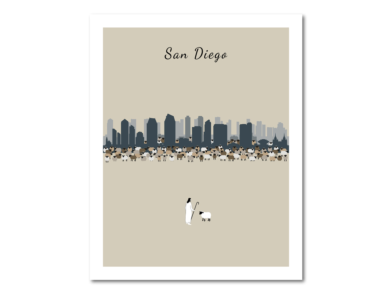 Lost Sheep from San Diego Digital download printable art