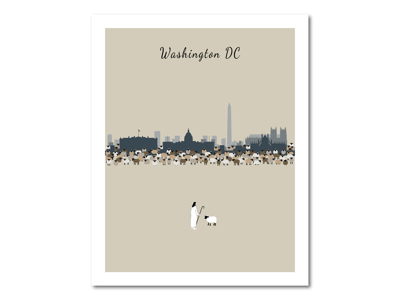 Lost Sheep from Washington DC Digital download printable art